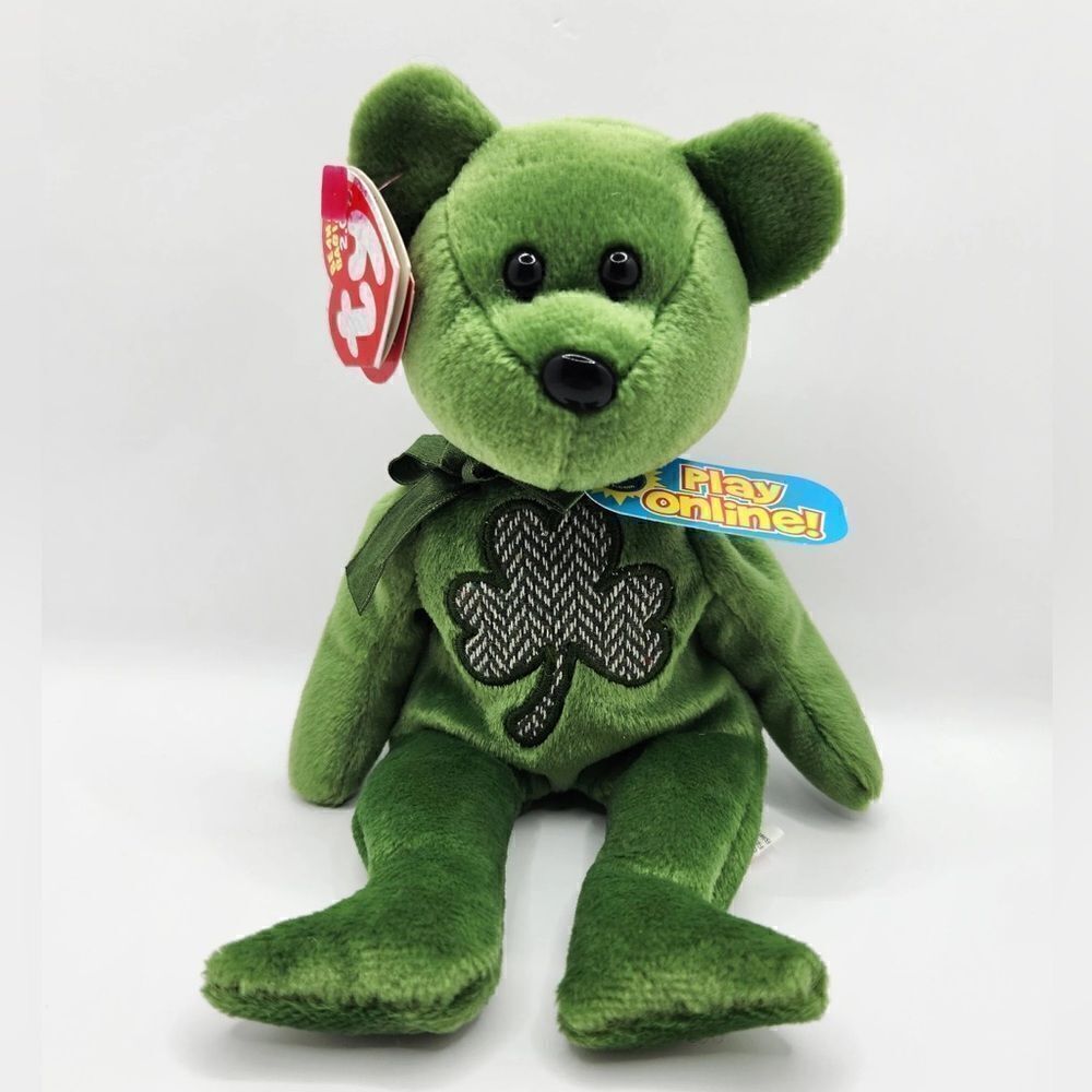 NWT Rare 2007 Ty Beanie Baby Luckier 2.0 Toy 8” Stuffed Animal